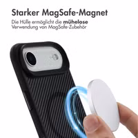imoshion Rugged Hybrid Carbon Case mit MagSafe Apple iPhone Air - Schwarz