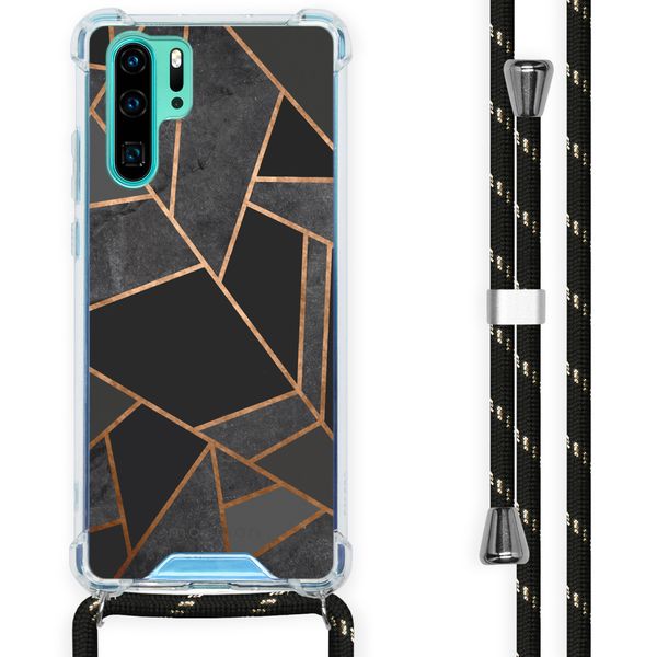 imoshion Design Hülle mit Band für das Huawei P30 Pro - Black Graphic