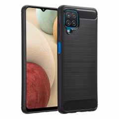 imoshion Brushed Back Cover Samsung Galaxy A12 - Schwarz