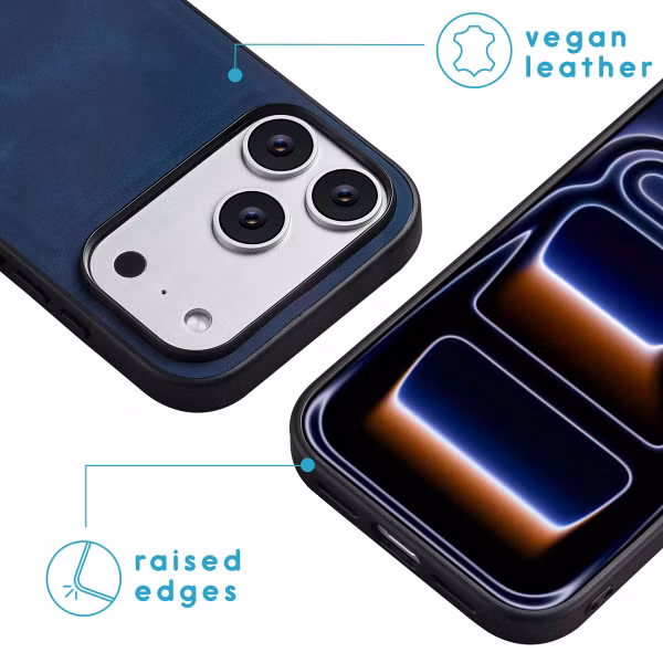 imoshion Entfernbare 2-1 Luxus Klapphülle Apple iPhone 17 Pro - Blau