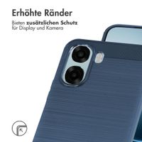 imoshion Brushed Back Cover Oppo A6x (4G/5G) - Dunkelblau