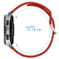 imoshion Silikonband für das  Samsung Galaxy Watch 4 / 5 / 6 / 7 / FE (20 mm) - Rot
