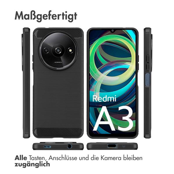 imoshion Brushed Back Cover für das Xiaomi Redmi A3 - Schwarz