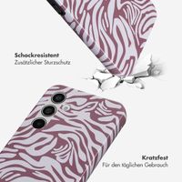 Selencia Vivid Tough Back Cover für das Samsung Galaxy A55 - Trippy Swirl Dark Rose