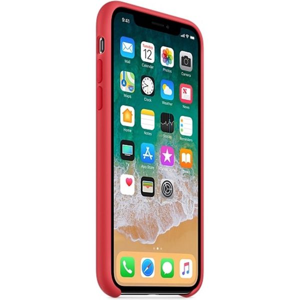 Apple Silikon-Case Red Raspberry für das Apple iPhone X