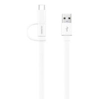 Huawei Original USB auf Micro-USB & USB-C Kabel - 1,5 Meter - Weiß