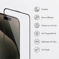 Accezz Gehärteter Glas-Schutz + Applikator Apple iPhone 15 Pro