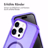 imoshion Sparkle Back Cover mit MagSafe Apple iPhone 15 Pro Max - Glitzer Violett
