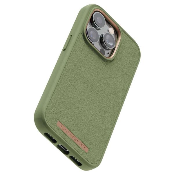 Njorð Collections Wildleder Comfort+ Case für das iPhone 14 Pro - Olive