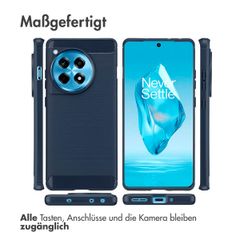 imoshion Brushed Back Cover OnePlus 12R - Dunkelblau