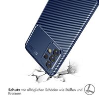 imoshion Carbon-Hülle für das Samsung Galaxy A33 - Blau