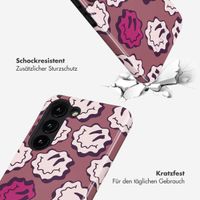 Selencia Vivid Back Cover Samsung Galaxy S23 - Wavy Smiley Pink