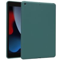 Accezz Liquid Silicone Back Cover Apple iPad 9 (2021) 10.2 Zoll / iPad 8 (2020) 10.2 Zoll / iPad 7 (2019) 10.2 Zoll - Dunkelgrün