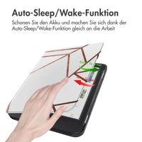 imoshion Design Slim Hard Case Klapphülle Kobo Clara Colour / BW - White Graphic