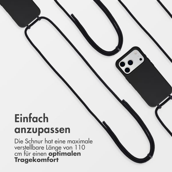 imoshion Color Backcover mit abnehmbarem Handykette und MagSafe Apple iPhone 17 Pro - Schwarz