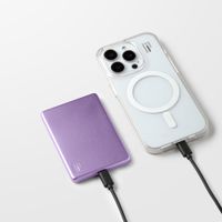 iDeal of Sweden Slim MagSafe Powerbank 5.000 mAh - Kabellose Powerbank - Lavender Milk