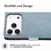 imoshion Luxuriöse Klapphülle Apple iPhone 18 Pro Max / 17 Pro Max - Hellblau