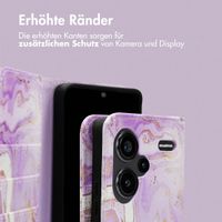 imoshion Design Klapphülle für das Xiaomi Redmi Note 13 Pro Plus (5G) - Purple Marble