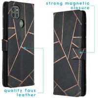 imoshion Design TPU Klapphülle Motorola Moto G9 Power - Black Graphic