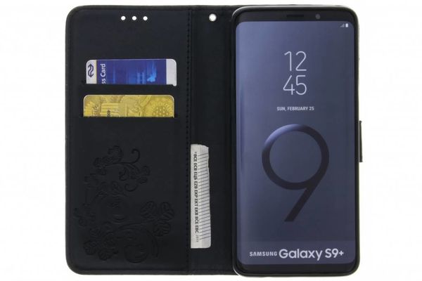 Kleeblumen Klapphülle für das Samsung Galaxy S9 Plus