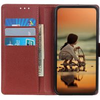Litchi Klapphülle für das Oppo A52 / A72 / A92 - Braun