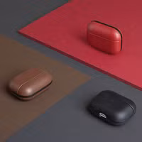 Uniq Terra Echtleder-Hülle für Apple AirPods Pro 2 - Lichen Green