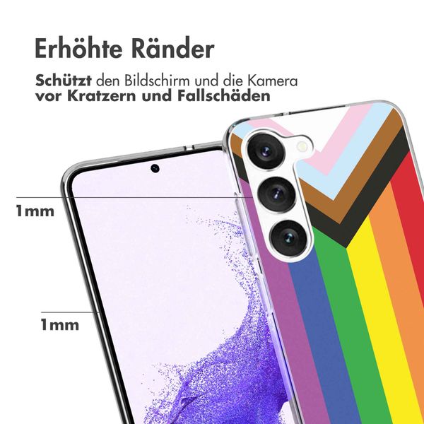 imoshion Design Hülle für das Samsung Galaxy S23 - Rainbow flag