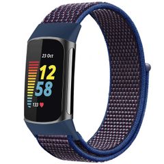 imoshion Nylonarmband für das  Fitbit Charge 5 - Größe S - Blau