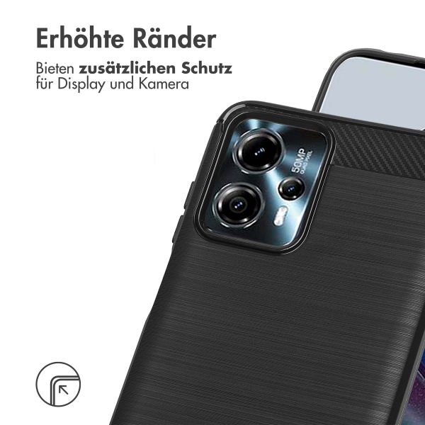 imoshion Brushed Back Cover für das Motorola Moto G13 / G23 - Schwarz