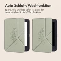 imoshion Design Klappbare Klapphülle Kobo Clara Colour / BW - Floral Green