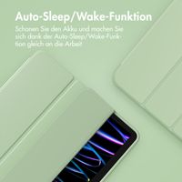 Accezz Smarte Klapphülle aus Silikon Apple iPad Air 11 Zoll (2025) M3 / (2024) M2 / Air 5 (2022) / Air 4 (2020) - Hellgrün