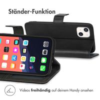 imoshion Luxuriöse Klapphülle iPhone 13 Mini - Schwarz