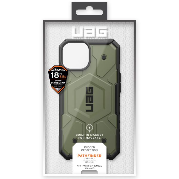 UAG Pathfinder Case MagSafe für das iPhone 14 - Olive