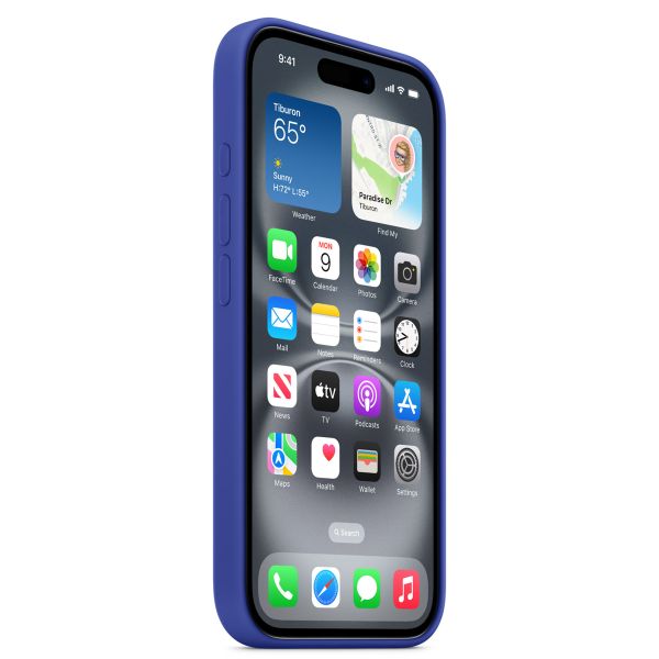 Apple Silikon-Case MagSafe für das Apple iPhone 16 - Ultramarine