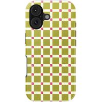 Selencia Vivid Back Cover Apple iPhone 17 - Check This Olive