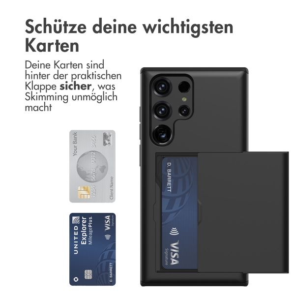 imoshion Backcover mit Kartenfach für das Samsung Galaxy S23 Ultra - Schwarz