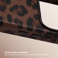 Selencia Sabi Backcover Leopardenmuster mit MagSafe Apple iPhone 17 Pro - Mocha Brown