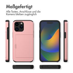 imoshion Backcover mit Kartenfach Apple iPhone 14 Pro - Rosé gold