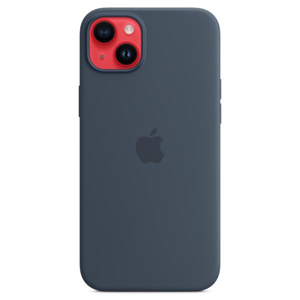 Apple Silikon-Case MagSafe für das iPhone 14 Plus - Storm Blue