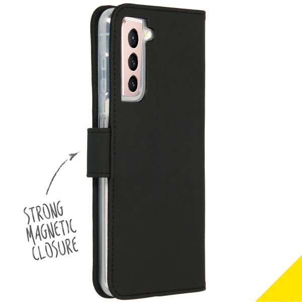 Accezz Wallet TPU Klapphülle Samsung Galaxy S21 - Schwarz