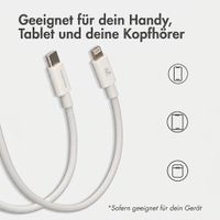 imoshion Braided USB-C-zu-Lightning-Kabel 30 W - 2 Meter - Weiß