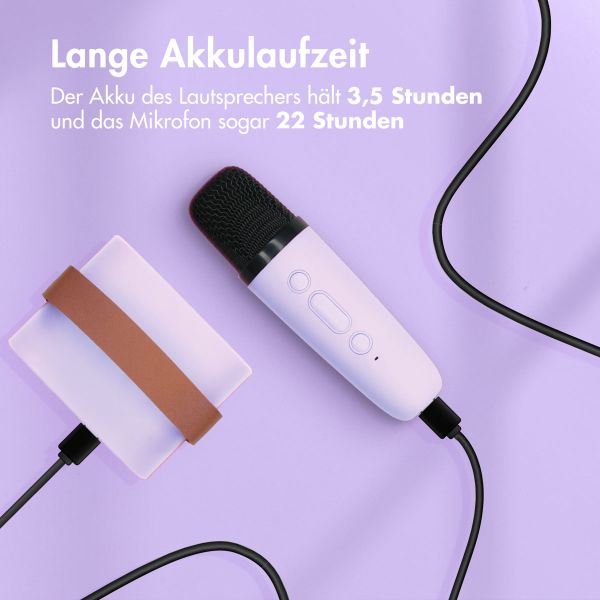 imoshion Kids Karaoke-Set - Lautsprecher und Mikrofon - Lavender Lilac