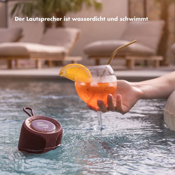 Selencia AquaPlay Bluetooth-Lautsprecher - Drahtloser Lautsprecher - Wasserdicht - Bordeaux