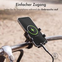 imoshion Handyhalterung für das Fahrrad für das iPhone 13 Pro - Verstellbar - Universell - Aluminium - Schwarz