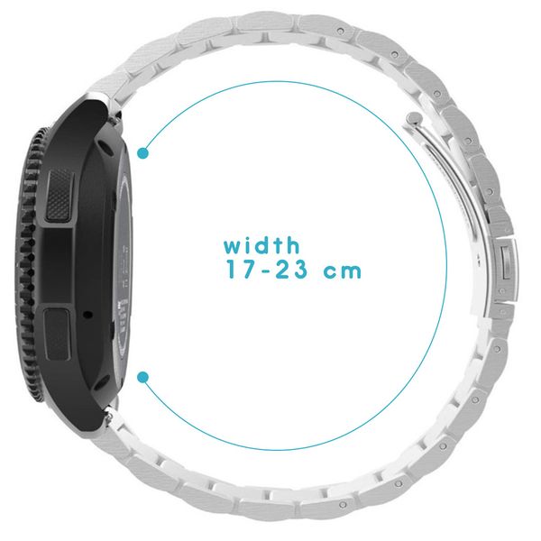 imoshion Armband aus Stahl für das Samsung Galaxy Watch 4 / 5 / 6 / 7 / FE (20 mm) - Silber