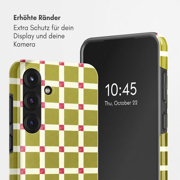 Selencia Vivid Rückabdeckung mit MagSafe Samsung Galaxy S25 - Check This Olive