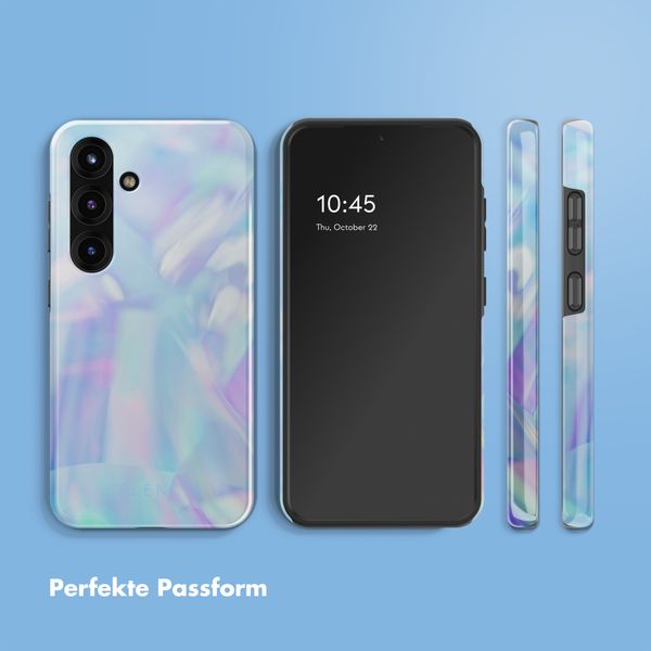 Selencia Vivid Back Cover Samsung Galaxy S25 - Holographic Blue Dream