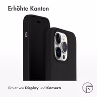 Accezz Liquid Silikoncase für das Apple iPhone 14 Pro - Schwarz