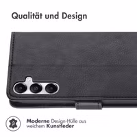 imoshion Luxuriöse Klapphülle Samsung Galaxy S25 Plus - Schwarz