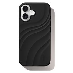 iDeal of Sweden Soft Swirl Silicone MagSafe Hülle Apple iPhone 16 - Velvet Black